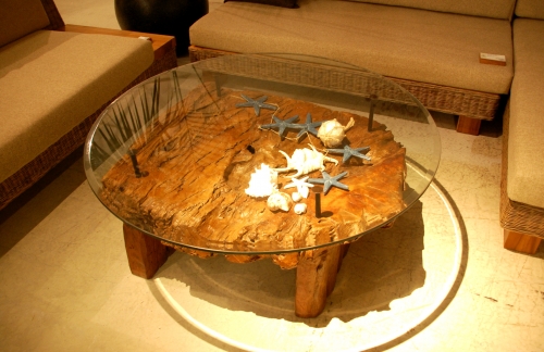 チーク古材ローテーブル