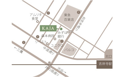 KAJA吉祥寺店の地図